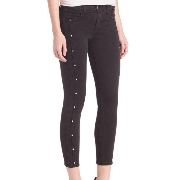 J.brand Alba Embellished Skinny Cropped Jeans - Picture 16 of 16